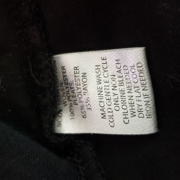 Loft | Women's Tier Ruffle V-Neck Pull-On Black Dress Sz S - Picture 9 of 9